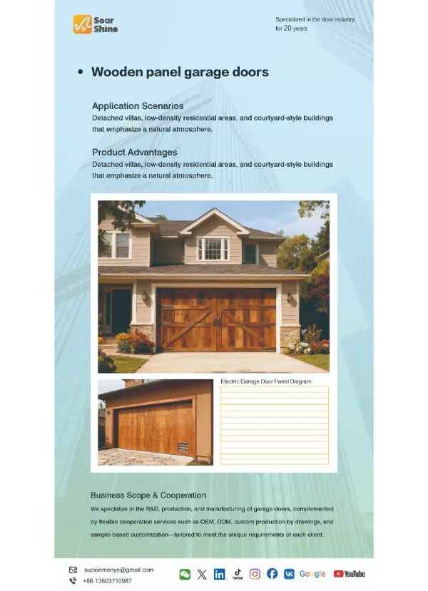 Wooden Panel Garage Doors