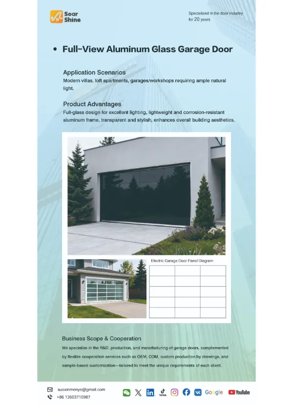 Full-View Aluminum Garage Door