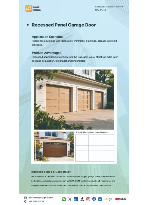 Recessed Panel Garage Doors