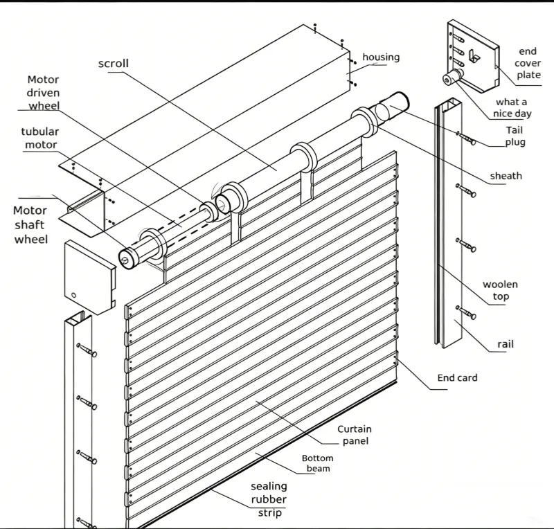 commercial shutter Door