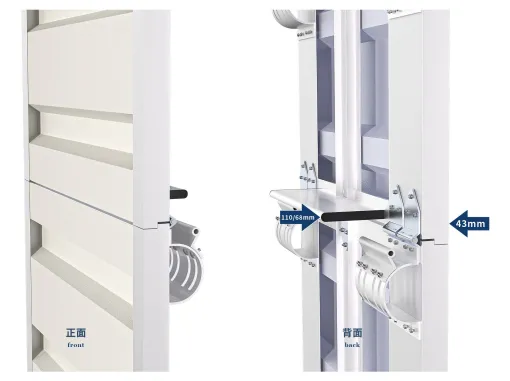 Industrial Aluminum single plank Sectional Door